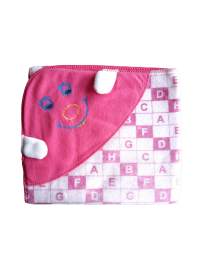 Baby woollen blanket  Designer pink